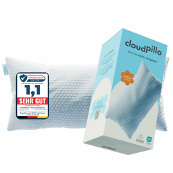 Cloudpillo Premium Memory Foam Kissen - Höhenverstellbares Kopfkissen 40x80 cm - Ergonomisches Kopfkissen - Hypoallergenes Bettkissen 40x80 cm 1 Angebot bei HelloDeals