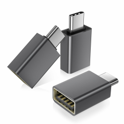 Basesailor USB C auf USB Adapter 3-Pack,Thunderbolt 4 5 USBC Stecker zu USB Buchse OTG Adapter,Typ A Stick Konverter Zubehör für Apple MacBook Pro Air,iPhone 16 15 Max,iPad Mini,Samsung Galaxy S24 S25 Grau Angebot bei HelloDeals