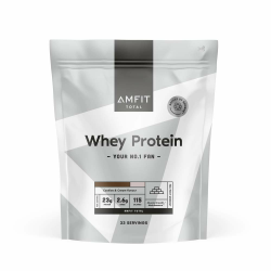 Amazon-Marke: Amfit Nutrition Molkeproteinpulver, Cookies & Cream, 33 Portionen (1er Pack), 1 kg cookies and cream 33 Portionen (1er Pack) Angebot bei HelloDeals