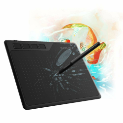 GAOMON S620 Grafiktablett, Stifttablett mit 4 Tasten und Stift, Zeichentablett für OSU, Malen, Arbeiten & Lernen Angebot bei HelloDeals