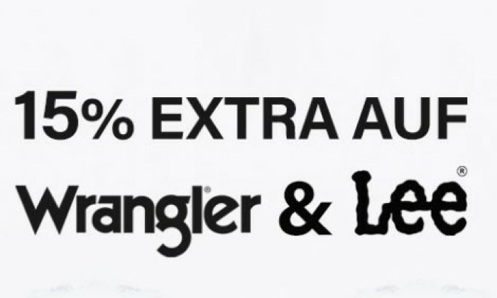 [Für kurze Zeit] Jeans Direct: 15% Rabatt auf alles von Wrangler und & LEE
