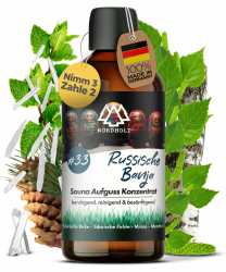 NORDHOLZ® Saunaaufguss [54 Sorten 15ml, 100ml, 250ml] - Sauna Aufgussmittel für intensive & erholsame - Sauna Zubehör (#33 Russische Banja, 100ml) 100ml #33 Russische Banja Angebot bei HelloDeals