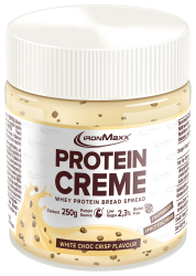IronMaxx Protein Creme - White Choc Crisp 250g | cremiger high protein Brotaufstrich | low carb, low sugar für eine gesunde Ernährung geeignet Weiße Schokolade Crisp 250 g (1er Pack) Angebot bei HelloDeals