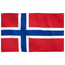 Runesol Norwegen Flagge, 91x152cm (3ft x 5ft), 4 Ösen, norwegische Flagge, Nordische Fahne, Länderflagge Norwegen, Premium-Fahnen für drinnen und draußen, lebendige Farben Norwegen 3 x 5 ft Angebot bei HelloDeals