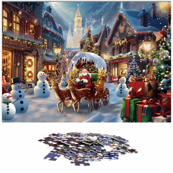 Evolyline 1008 Teile Erwachsene Puzzle Weihnachten Puzzle Kinder weihnachtspuzzle jigsaw puzzle Klassische Puzzles Geschenke für Mädchen Junge Erwachsene Weihnachtsdeko Heiligabend Urlaub Puzzle Papier Angebot bei HelloDeals