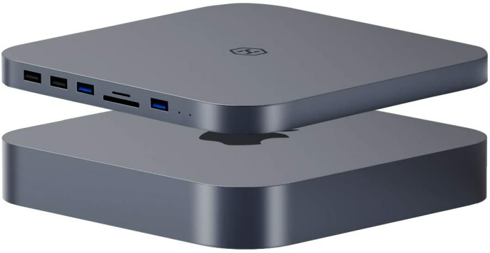 USB-C-Hub mit Festplattengehäuse, Hagibis Type-C Dockingstation & Ständer für Mac Mini M1