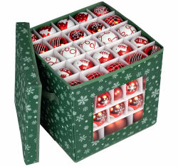 Anstore Aufbewahrungsbox für Weihnachtskugeln, 3 Ebenen Weihnachtskugeln Aufbewahrung 83 Fächer, Grüner Boden Schneeflocken Sortierbox für Christbaumkugeln Weihnachtsschmuck mit Unterteiler Organizer Grüne Schneeflocke Angebot bei HelloDeals