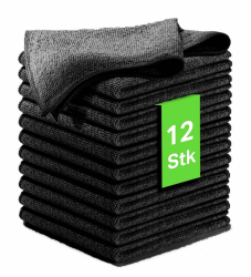 Kemes Putzlappen Mikrofasertücher Putztücher Set 12er Pack zur trockenen und feuchten Anwendung - Microfaser Küchentuch Poliertuch Reinigungstuch (12) Angebot bei HelloDeals