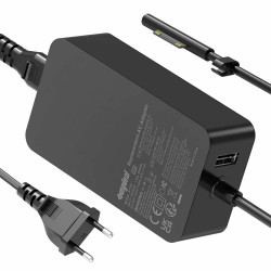 65W Surface Ladekabel 15V 4A Microsoft Ladegerät Netzteil für Surface Pro 11/X/10/9/8/7/ 7+/6/5/4/3, Surface Laptop 7/6/5/4/3/2/1, Surface Go 4/3/2/1, Surface Book 3/2/1, Model 1706 1796 1800 mit USB Black Angebot bei HelloDeals