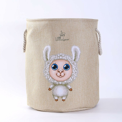 LittleLama - Großer Faltbarer Wäschekorb für Kinderzimmer, Praktische Aufbewahrungskörbe für Kinderspielzeug Angebot bei HelloDeals