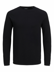 JACK & JONES Herren Jjehill Knit Crew Neck Noos Strickpullover L Schwarz Angebot bei HelloDeals