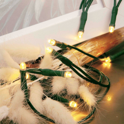 hellum LED mini Lichterkette innen, 2,85m Lichtlänge 20 LED Lichterkette innen, LED klassisch warmweiße Lichterkette mit Stecker, < 59lm, Weihnachtsbaum Lichterkette Strom Kabel grün, 577549 Klassisch Warmweiß / Kabel Grün 20 LED / 2,85m beleuchtet Angebot bei HelloDeals