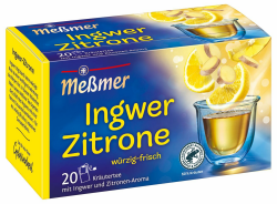 Meßmer Ingwer-Zitrone | 20 Teebeutel | Vegan | Glutenfrei | Laktosefrei Angebot bei HelloDeals