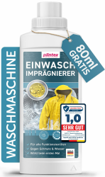 PLINTEX® Einwaschimprägnierung für Outdoorbekleidung und Funktionskleidung ohne Baumwollanteil I Imprägnierung Waschmaschine I Softshell, Gore-tex, Skibekleidung, Motorradbekleidung 580ml Angebot bei HelloDeals
