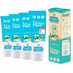 DENTAL DELIGHT Polar Punch Zahnpasta (TESTSIEGER), Vegane Zahnpasta mit Geschmack, Zahncreme (Minze, 4er Pack) Minze 75 ml (4er Pack) Angebot bei HelloDeals