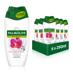 Palmolive Duschgel Naturals Orchidee & Milch 6x250ml - Cremedusche mit Orchideen-Duft Duschgel 6x250ml Angebot bei HelloDeals