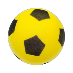 alldoro 63103 – Schaumstoffball, 20 cm, 153 g, Gelb, im Fußball-Design, für Kinder ab 18 Monaten, drinnen und draußen Ball Gelb Angebot bei HelloDeals