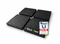 CLARE Premium Schwingungsdämpfer als Waschmaschinenunterlage und Vibrationsdämpfer | Antirutschpads | weniger Lärm und Bewegung | Antivibrationsmatte für Lautsprecher, 3D-Drucker | 4 Stück 15mm Angebot bei HelloDeals