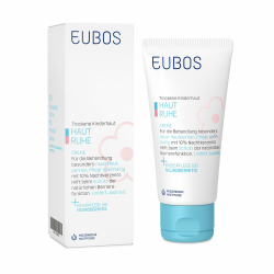 EUBOS HAUT RUHE | Creme | Beruhigende Pflege für empfindliche, trockene Kinder- und Babyhaut | Lindert Juckreiz und spendet Feuchtigkeit | Hautverträglichkeit dermatologisch bestätigt | 50ml 50 ml (1er Pack) Creme 50ml Angebot bei HelloDeals