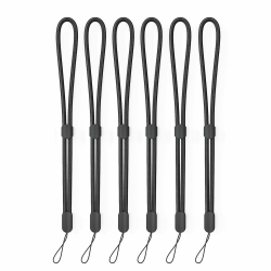 Avorast Handgelenkriemen Lanyard, 6 Pack verstellbare bunte Nylon Handgelenkriemen für Kamera, Schlüssel, Schlüsselbund, Telefon, USB-Stick, ID-Namensschild (Schwarz) Angebot bei HelloDeals