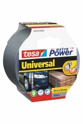 tesa extra Power Universal Gewebeband - Klebeband mit extra starkem Halt - vielseitiges Duct Tape für Reparaturen, zum Befestigen, Abdichten und mehr - Grau - 1 Rolle - 10 m x 50 mm 10m x 50mm 1 Rolle Grau Angebot bei HelloDeals