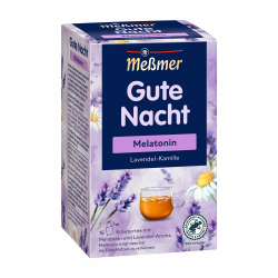 Meßmer Gute Nacht | Melatonin | 16 Teebeutel | Glutenfrei | Laktosefrei | Vegan Gute Nacht 16 Teebeutel Angebot bei HelloDeals