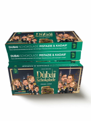 Bushido Dubai Schokolade 80g - mit Schokolade, Pistazie und Kadayif (Engelshaar) Pistazie 12x4,5x1,4 cm Angebot bei HelloDeals