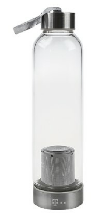 xqisit Glasflasche mit Filtereinsatz
