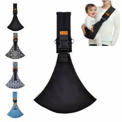 Babytrage für Neugeborene und Kleinkinder,Verstellbare Schulter Babytrage,Tragetuch für Kinder, Hüfttrage für Kleinkinder, Verstellbare Babytrage,Kleinkinder bis 20KG (Schwarz) Angebot bei HelloDeals