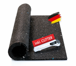 BAUHELD® Antivibrationsmatte Waschmaschine 60x60 x 0,6cm [1 Stück] - Robuste Antirutsch-Matte aus Gummigranulat [Made in Germany] - Für Waschtrockner, Subwoofer, Outdoor Teppiche, 3D-Drucker Angebot bei HelloDeals