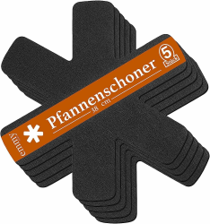 Emmy Home Pfannenschoner - Pfannenschutz Filz 5 Stück Stapelschutz, 38 cm Extra Dicke Topfuntersetzer Anpassbare Größe Topfschoner (5er) 38 x 38 cm (5er) 1 Angebot bei HelloDeals