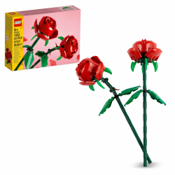 LEGO Botanicals Rosen - Kunstblumen Set - Kompatibel mit Blumensträußen als Kinderzimmer- oder Schreibtisch-Deko - Geschenk für Mädchen und Jungen - Botanik Kollektion 40460 Blumen-Set Angebot bei HelloDeals