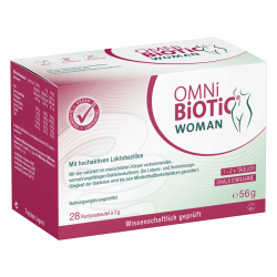 OMNi BiOTiC WOMAN, 28 Portionen, 4 Bakterienstämme, 10 Mrd. Keime pro Tagesdosis, Pulver, Vegan, Glutenfrei, Lactosefrei, Zur täglichen Anwendung, Einfach trinken 28 Portionen (1er Pack) Angebot bei HelloDeals