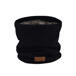 NovForth Winter Halsschlauch Herren Ski, Halswärmer Halstuch Männer Gesichtsschal Damen, Fleece Schal Schlauchtuch für Herren Gamaschenmaske, Winddichte Kreisschlaufenschals Breiter Streifen-schwarz Angebot bei HelloDeals