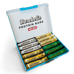 Barebells Proteinriegel 12 X – köstliche Eiweißriegel mit Schokolade – zuckerarm, 20 Gramm Protein, ohne Palmöl - Offizielle Mix Box 12 x 55gr Angebot bei HelloDeals