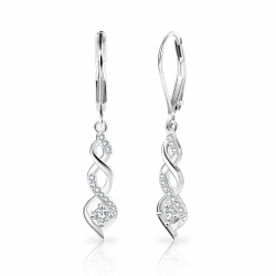 ALEXCRAFT Zirkonia Ohrringe Silber 925 Hängend für Damen Geschenk für Frauen Freundin Mama Mädchen Angebot bei HelloDeals