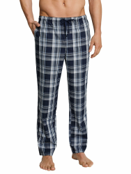 Schiesser Herren Lange Schlafhose Web-Mix + Relax Pyjamaunterteil 52 Dunkelblau-gem._163842 Angebot bei HelloDeals
