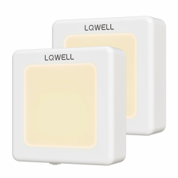 LQWELL® Nachtlicht Steckdose Faltbar mit Dämmerungssensor, Nachtlampe Einstellbare Helligkeit, Automatisch Steckdosenlicht, Orientierungslicht Warmweiß für Kinder Zimmer Gang Treppen (Weiß, 2 STK) Weiß 2 STK Angebot bei HelloDeals