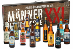 Kalea | XXL Männerhandtasche | 12 x 0,33l Bierspezialitäten aus Privatbrauereien | Biergeschenke für Männer und Frauen 1 Männerhandtasche XXL 12x0,33l 3.96 l (1er Pack) Angebot bei HelloDeals
