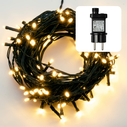 hellum Lichterkette außen 80 LED warmweiß, Lichterkette innen, LED Lichterkette mit Timer, Lichterkette 7.9m, Kabelfarbe grün <59 Lumen 577334 Warmweiß 80 LED / 7,9m beleuchtet Angebot bei HelloDeals