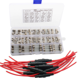 RUNCCI-YUN10 pcs 5 x 20 mm kfz sicherungshalter 12v AGC-Sicherungshalter, Inline-Schraub-Typ+Glassicherungen Kit 150 pcs 250V 0.1A,0.2A,0.5A,1A,2A,3A,5A,8A,10A,15A,5x20mm, 0.5A,1A,5A,10A,15A,6x30mm Sicherungen Assortierte Kit-R662 Angebot bei HelloDeals