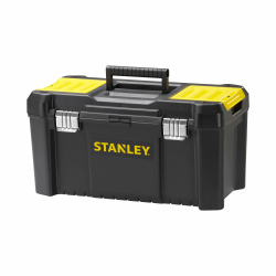 STANLEY Werkzeugbox Werkzeugkoffer leer Werkzeugkasten 19", 48.2x25.4x25cm, Beladung bis zu 8kg, Werkzeugkoffer mit Metallschließen, Organizer mit entnehmbarer Trage, robuster Koffer STST1-75521 19" Metallschliesse Angebot bei HelloDeals
