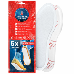 THE HEAT COMPANY Sohlenwärmer klebend - 5 oder 30 Paar - EXTRA WARM - Wärmesohlen - Fußwärmer - 8 Stunden warme Füße - sofort einsatzbereit - luftaktiviert - rein natürlich - Large, Small Small | 36-40 5 Paar Angebot bei HelloDeals
