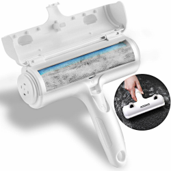 ACE2ACE Tierhaarentferner Fusselrolle, Fusselrolle für Hundehaare und Katzenhaare Wiederverwendbar, Fusselbürste für Tierhaar, für Sofa, Bett, Teppich, Kratzbaum, weiß Blau Angebot bei HelloDeals