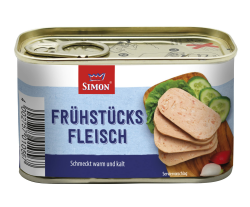 Werner Simon Frühstücksfleisch 200g l leckeres Schweinefleisch in der praktischen recycelbaren Konserve I köstliche Kombination aus Schweinefleisch mit frischen Kräutern - Qualität die schmeckt 200 g (1er Pack) Angebot bei HelloDeals