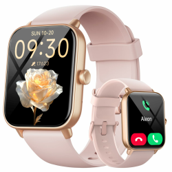 Fitpolo Smartwatch Damen, 1,8" HD Smart Watch mit Telefonfunktion/Nachricht, Fitness Tracker mit 110+Sportmodi/Herzfrequenzr/IP68 Wasserdicht/Schlafmonitor, Schrittzähler für iOS Android, Alexa Pink Angebot bei HelloDeals