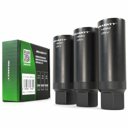 HASKYY Zündkerzenschlüssel Magnetisch Zwölfkant Nuss Set 14-16-18mm - 3/8 Zoll Antrieb Kerzenschlüssel Glühkerze 3-teilig Steckschlüssel 12-Kant - Universal KFZ Werkzeug für Auto & Motorrad Angebot bei HelloDeals