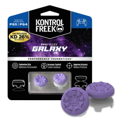 KontrolFreek FPS Freek Galaxy Lila für PlayStation 4 (PS4) und PlayStation 5 (PS5) | Performance Thumbsticks | 1 x Hoch, 1 x Mittel | Lila Einzelbett Angebot bei HelloDeals