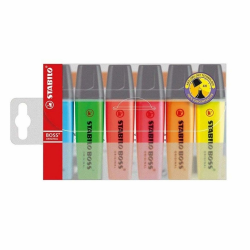 Textmarker - STABILO BOSS ORIGINAL - 6er Pack - mit 6 verschiedenen Farben Angebot bei HelloDeals