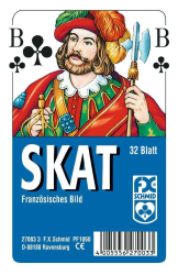 Ravensburger 27003 - Skat, Französisches Bild, 32 Karten in Klarsicht-Box, 32 Blatt, Spielkartenformat: 59 x 92 mm, glasklares Etui, tolles Angebot bei HelloDeals